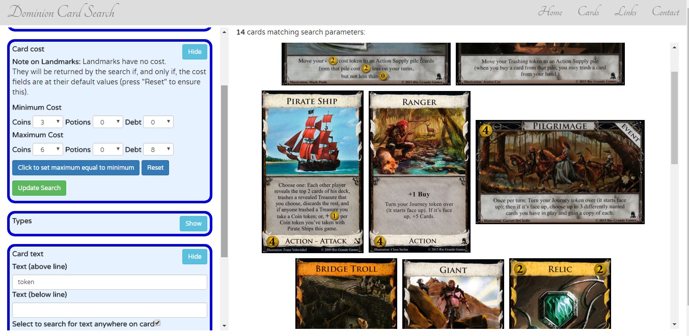 Dominion Card Search-screenshot